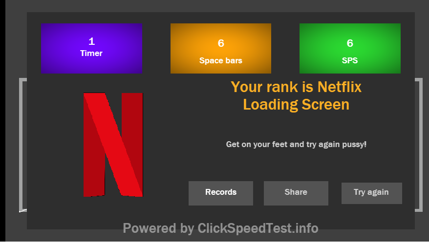 Online Spacebar Speed Test Challenge
