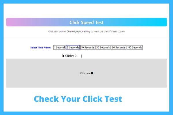Click Speed Test Info Clicks Per Second Dexter Version