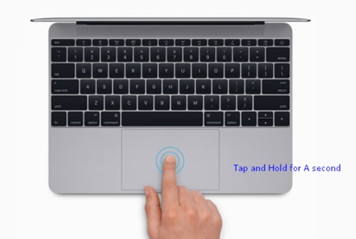 Hold the Tap of MAC mouse for clicking right
